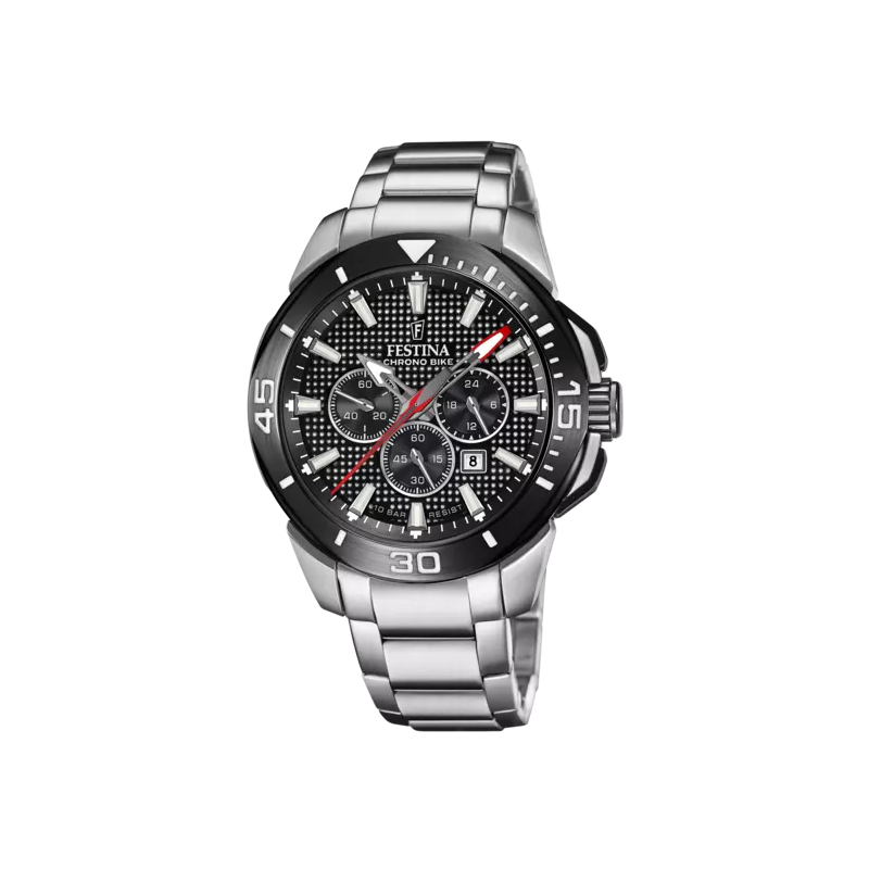 Orologio Cronografo Uomo Festina Bike F20641/4 in Acciaio Silver, Quadrante Nero Orologio Cronografo Uomo Festina Bike F20641/4 in Acciaio Silver, Quadrante Nero