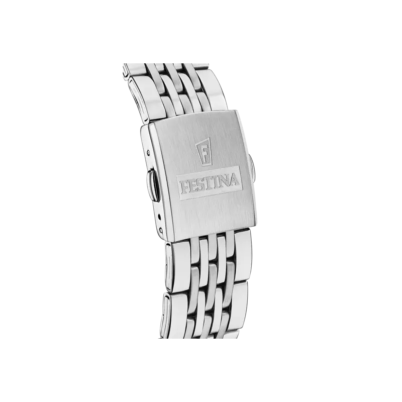 Orologio Cronografo Uomo Festina F20285/3 Timeless in Acciaio Silver e Blu