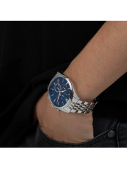 Orologio Cronografo Uomo Festina F20285/3 Timeless in Acciaio Silver e Blu