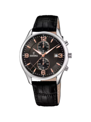 Orologio Cronografo Uomo Festina Chrono Timeless F6855/7 Cinturino Pelle Nero