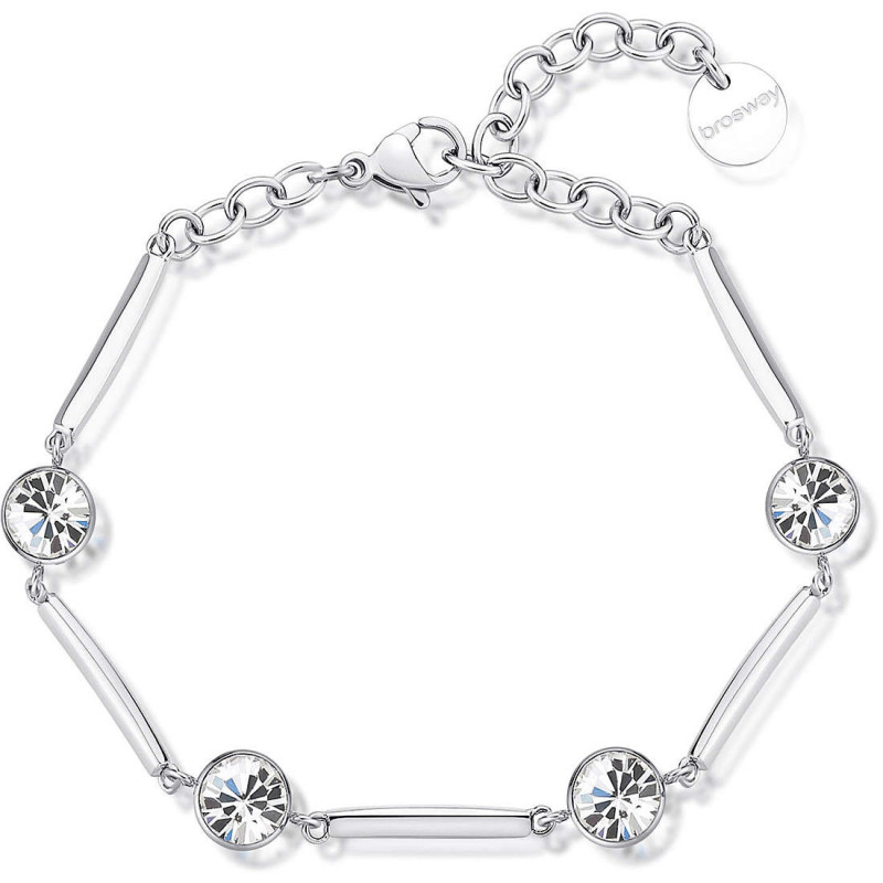 Bracciale Donna Brosway Affinity BFF162 in Acciaio Colore Argento con Cristalli Bracciale Donna Brosway Affinity BFF162 in Acciaio Colore Argento con Cristalli