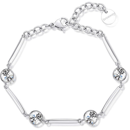Bracciale Donna Brosway Affinity BFF162 in Acciaio Colore Argento con Cristalli