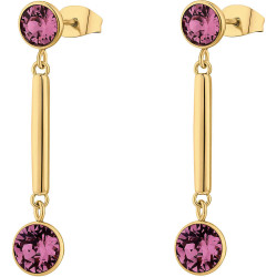 Orecchini Donna Brosway Affinity BFF167 in Acciaio Colore Oro, Cristal