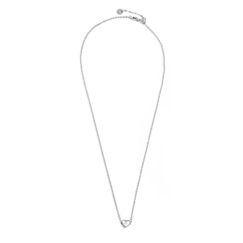 Collana Donna Marlù 15CN034-W in Acciaio Silver con Cuore Centrale Perla Bianca Collana Donna Marlù 15CN034-W in Acciaio Silver con Cuore Centrale Perla Bianca