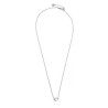 Collana Donna Marlù 15CN034-W in Acciaio Silver con Cuore Centrale Perla Bianca