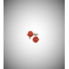 Orecchini Donna Nadir in Argento925 con Pasta di Corallo Rosa - Made In Italy