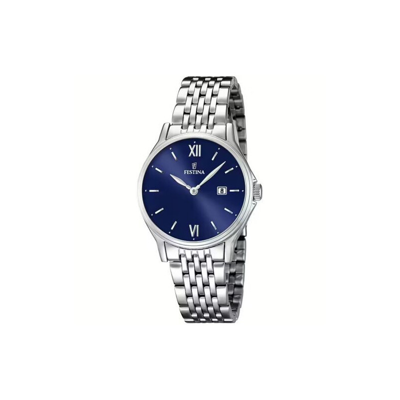 Orologio Solo Tempo Uomo Festina Acero Clasico F16748/3 in Acciaio Silver 30mm Orologio Solo Tempo Uomo Festina Acero Clasico F16748/3 in Acciaio Silver 30mm