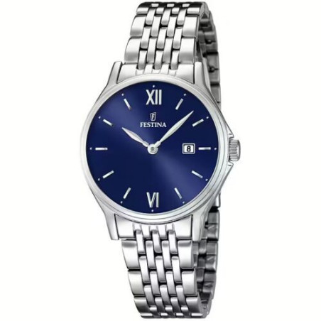 Orologio Solo Tempo Uomo Festina Acero Clasico F16748/3 in Acciaio Silver 30mm