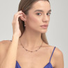 Orecchini Donna Brosway Affinity BFF167 in Acciaio Colore Oro, Cristalli Viola