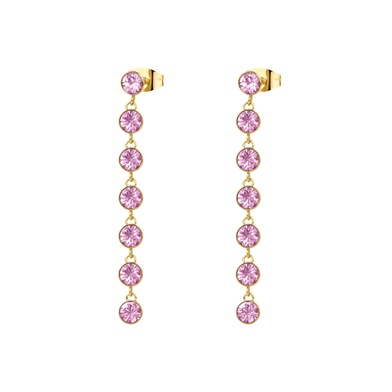 Women's Earrings Brosway Symphonia BYM148 Color Gold and Pink Crystals Jewelry Nadir Women's Earrings Brosway Symphonia BYM148 Color Gold and Pink Crystals Jewelry Nadir