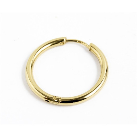 MARLU' MONO ORECCHINO ACCIAIO Pvd Oro CERCHIO DIAMETRO 20MM 2OR0049G