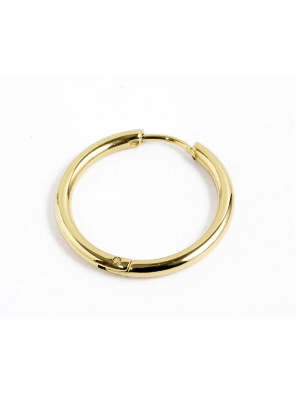 MARLU' MONO ORECCHINO ACCIAIO Pvd Oro CERCHIO DIAMETRO 20MM 2OR0049G