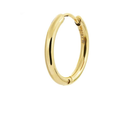 Mono Orecchino Unisex Cerchio Marlù 2OR0051G in Acciaio Pvd Oro 14mm