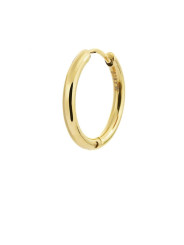 Mono Orecchino Unisex Cerchio Marlù 2OR0051G in Acciaio Pvd Oro 14mm
