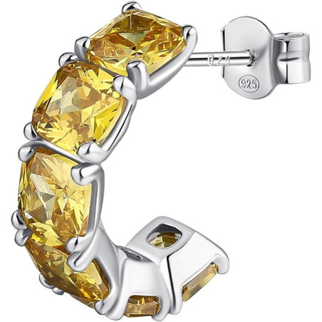 Orecchino Donna Brosway Fancy FEY08 in Argento 925% e Cristalli Gialli