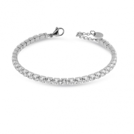 Bracciale Tennis Donna Liujo LJ2417 in Acciaio 316L Silver con Zirconi Anallergico