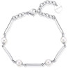 Bracciale Donna Brosway Affinity BFF164 in Acciaio Colore Argento e Perle