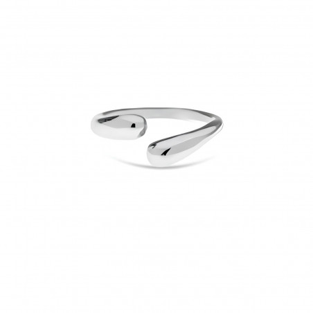 Anello Donna Liujo LJ2428M12 Aperto in Acciaio Silver 316l Misura 12