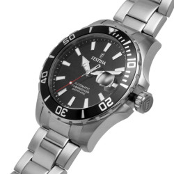 Orologio Solo Tempo Automatico Uomo Festina F20531/4 in Acciaio Silver 44mm