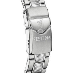 Orologio Solo Tempo Automatico Uomo Festina F20531/4 in Acciaio Silver 44mm