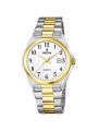 Orologio Solo Tempo Uomo Festina Acero Clasico F20554/1 in Acciaio Oro 40mm