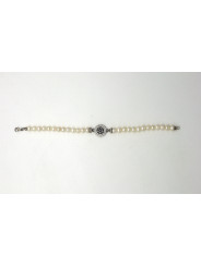 Women's bracelet with cultured pearls