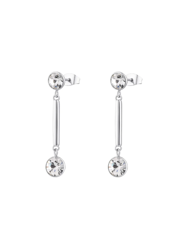 Orecchini Donna Brosway Affinity BFF166 in Acciaio Colore Argento con Cristalli