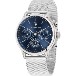 Orologio Cronografo Uomo Maserati Epoca R8853118013 in Acciaio Silver Maglia Milano