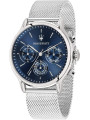 Orologio Cronografo Uomo Maserati Epoca R8853118013 in Acciaio Silver Maglia Milano