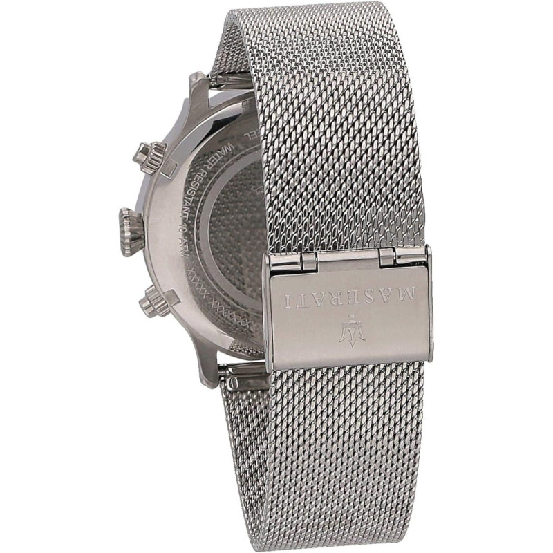 Orologio Cronografo Uomo Maserati Epoca R8853118013 in Acciaio Silver Maglia Milano