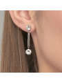 Orecchini Donna Brosway Affinity BFF166 in Acciaio Colore Argento con Cristalli