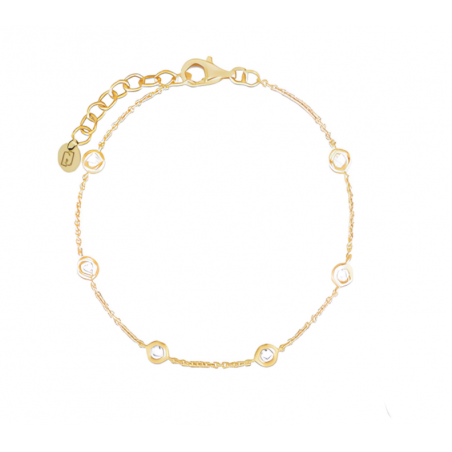 Bracciale Donna Liujo LJ2467 in Acciaio 316l Pvd Oro Giallo con Zirconi Bianchi