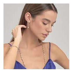 Orecchini Donna Brosway Affinity BFF168 in Acciaio Colore Argento con Perle