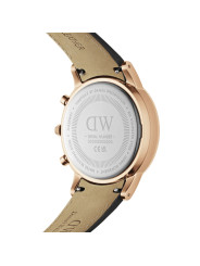 Orologio Cronografo Uomo Daniel Wellington DW00100646 Cinturino Pelle Nero