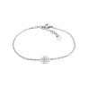 Bracciale Bambino Marlù Time To 18BR053 in Acciaio con Quadrifoglio e Strass