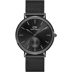 Orologio Solo Tempo Uomo Daniel Wellington DW00100714 Petite in Acciaio Pvd Nero 40mm