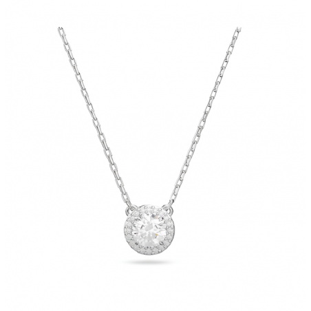 Collana Donna Liujo LJ2504 in Acciaio 3161l Silver con Ciondolo centrale e Zirconi