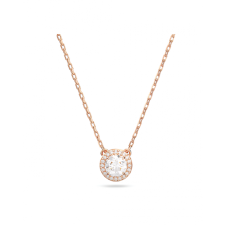 Collana Donna Liujo LJ2506 in Acciaio 3161l Pvd Oro Rosa con Ciondolo centrale e Zirconi