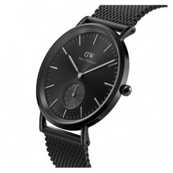 Orologio Solo Tempo Uomo Daniel Wellington DW00100714 Petite in Acciaio Pvd Nero 40mm