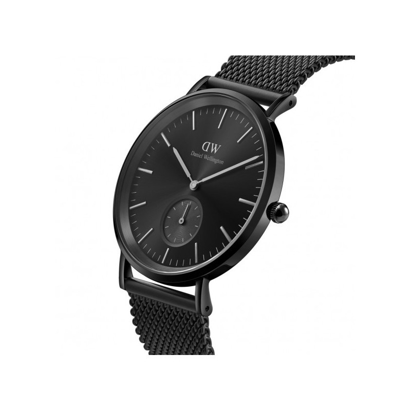 Orologio Solo Tempo Uomo Daniel Wellington DW00100714 Petite in Acciaio Pvd Nero 40mm