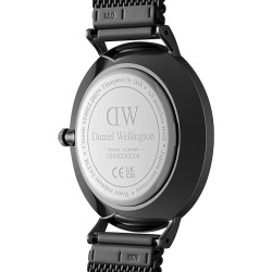 Orologio Solo Tempo Uomo Daniel Wellington DW00100714 Petite in Acciaio Pvd Nero 40mm