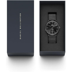 Orologio Solo Tempo Uomo Daniel Wellington DW00100714 Petite in Acciaio Pvd Nero 40mm