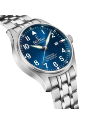 Orologio Uomo Automatico Festina F20151/C in Acciaio Inox Vetro Zaffiro 44mm