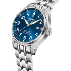 Orologio Uomo Automatico Festina F20151/C in Acciaio Inox Vetro Zaffiro 44mm