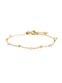 Bracciale Donna Marlù BE Woman 2BR0061G-W in Acciaio Oro con Cristalli e Sfere