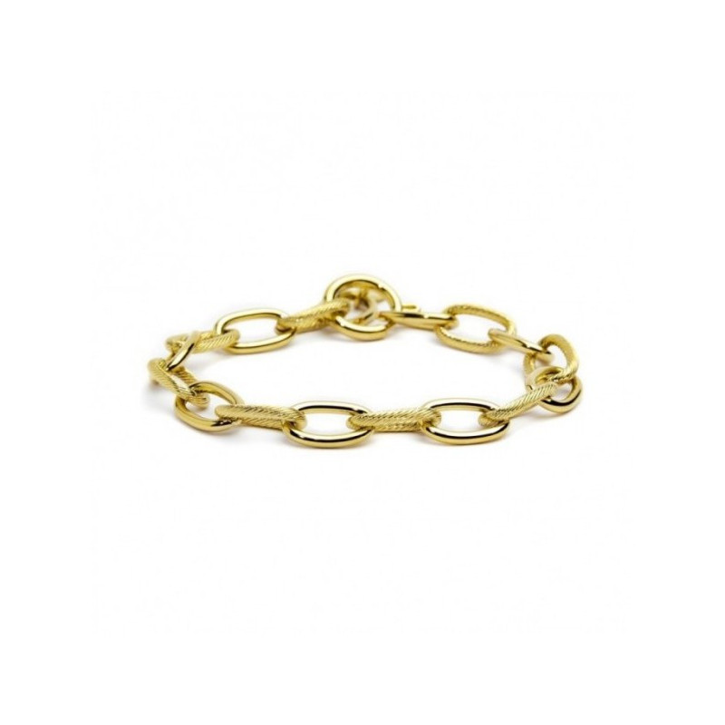 Bracciale Donna Marlù Be Woman 2BR0068G Catena a Maglia in Acciaio Oro Giallo Bracciale Donna Marlù Be Woman 2BR0068G Catena a Maglia in Acciaio Oro Giallo