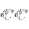 Orecchini Donna Brosway Affinity BFF170 in Acciaio Colore Argento con Cristalli