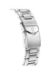 Orologio Cronografo Uomo Festina F20042/2 Swiss Made in Acciaio Silver 44mm