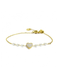 Bracciale Donna Marlù Nel Mio Cuore 15BR067G-W Colore Oro Cuore con Cristalli