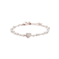 Bracciale Donna Marlù Nel Mio Cuore 15BR068R-W Colore Oro Rosa con Cuore